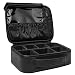 VASKER Makeup Case Travel Makeup Bags Organizer for Women Leather Cosmetic Bag Train Case Box Storage Portable Brush Holder with Adjustable Divider Gift for Women