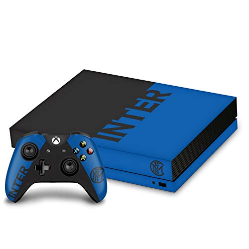 Autocollant De Jeu Peau Xbox One X Vinyle Inter Milan Logo Noir Bleu