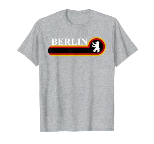 Capital of Germany Berlin Berlin Bear T-Shirt, Men, Heather Grey, Small