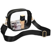 Clear Bag Stadium Approved, Clear Crossbody Bag with Removable and Adjustable Strap for Sports Concert Event