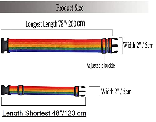 Image of Inditradition Popular Combo TSA Accepted 3-Digit Luggage Lock & Nylon Luggage Strap Belt for Suitcase (Multi-Colour)