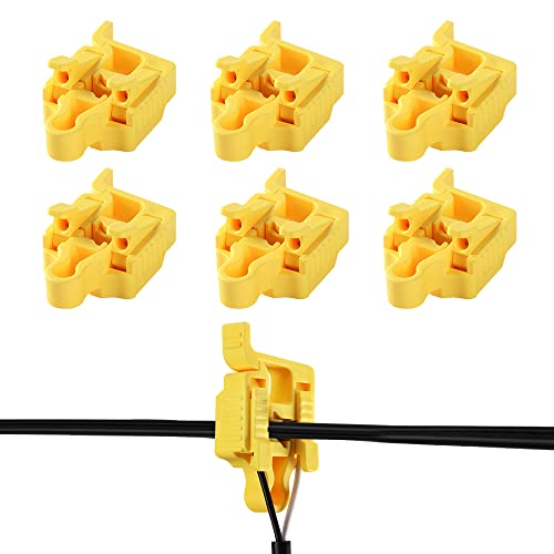 Low Voltage Wire Connectors, Landscape Lighting Connectors UL Listed for Landscape Lighting Pathway Light Spotlight, 12 14 16 18 Gauge Cables Compatible, Yellow, 6Pack