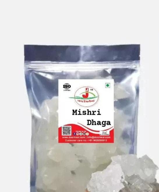 Jai Jinendra Mishri Crystal | Mishri Thread | Crystal Sweet Candy | Dhaga Mishri - 5 KG