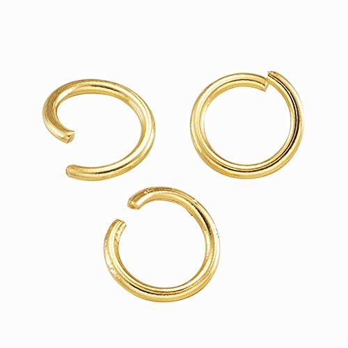 Pandahall 200Pcs Golden Stainless Steel Open Jump Rings 6mm Round 0.8mm Thick Metal Round Unsoldered Ring Connectors for Chainmail Jewelry Making - Image 3