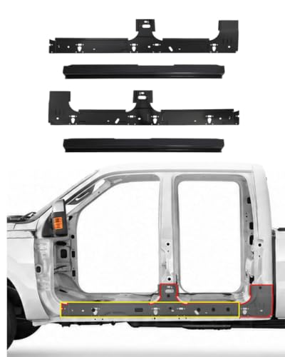 Mountainpeak 4PCS Rocker Panel Covers Fit for 99-17 Ford F250 F350 Crew Cab