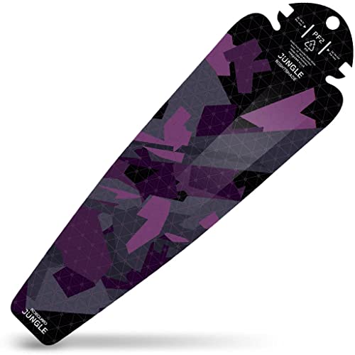RideGuard Jungle Ember PF2 - Rear MTB Saddle Mudguard Mountain Bike Fender. Fits All Standard Rail Saddles. UK Made from 100% Recycled Plastic Waste and 100% Recyclable.