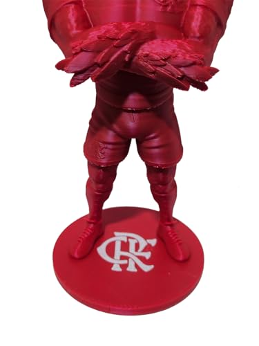 Mascote Flamengo Urubu 3D Com Base Simbolo