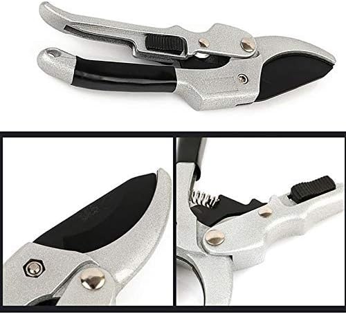 Gardening Tools Portable Sharpness Manual Secateurs Shrub Garden Shears Tool Anvil Branch Pruner with Non-Slip Handles