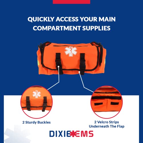 Dixie Ems First Responder On Call Trauma Bag W/Reflectors - Orange #TOP1