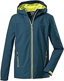 Killtec Jungen Adjero Jr Softshelljacke mit Kapuze, petrol, 164