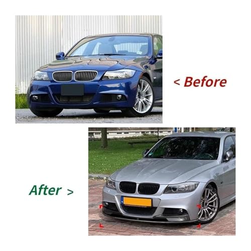Spoiler avant BMW E90 E91 effet carbone aérodynamique