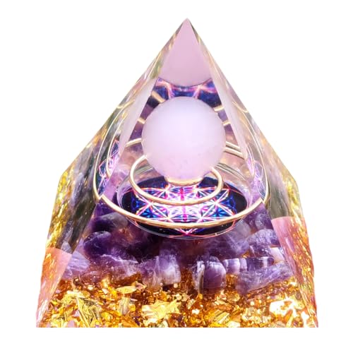 ideamall オルゴナイト パワーストーン ピラミッド クリスタル 天然石 癒しグッズ 水晶 (Cタイプ)