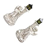 Décoration en résine - fabriquée en résine de , pratique et durable, cette décoration lumineuse solaire ne sera affectée même les jours de pluie, décorations extérieures pour la cour