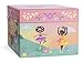 Jewelkeeper Jewelry Box for Girls - Black Ballerina Doll & Music Box - Swan Lake Tune - Jewelry Organizer - 6x5x4-Inch