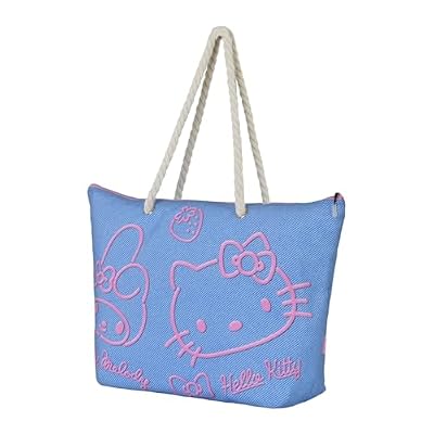 Karactermania Sanrio Hello Kitty Denim-Bolsa de Playa Soleil, Azul, 52 x 37 cm | Ya disponible en tu tienda friki favorita! En mundofriki.es!