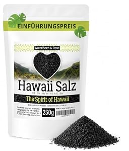 Hawaiisalz schwarz 250g MEERSALZ mit Aktivkohle
