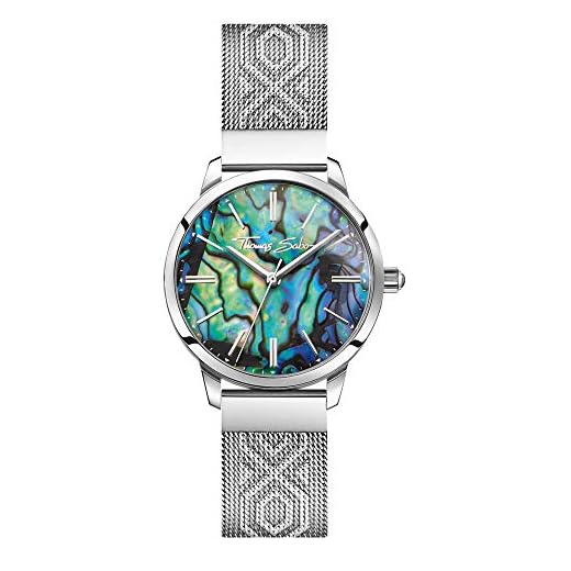 Thomas Sabo Kvinnor analog kvartsur med rostfritt stål rem WA0344-201-218-33 mm
