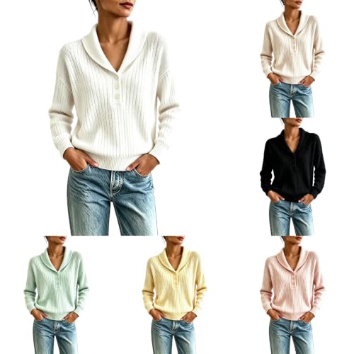 WWPPAION Knit Sweater for Women Cropped Shawl Collar Cable Knit Sweaters - image 1