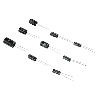 BOJACK 24Value 630pcs Aluminum Electrolytic Capacitor Assortment Box Kit Range 0.1uF-1000uF