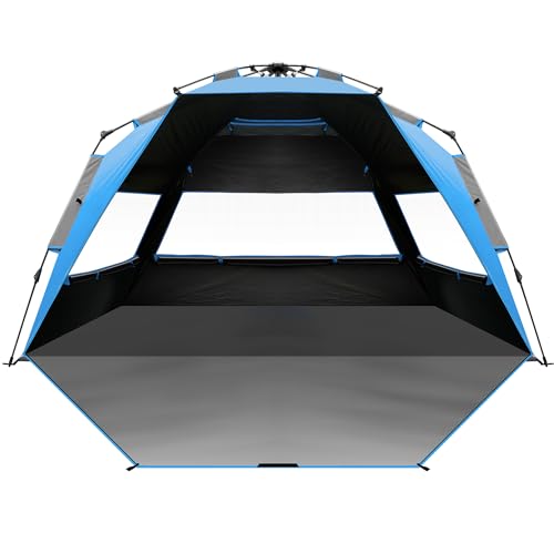 OutdoorMaster Beach Tent with Blackout Shelter Technology, Portable Sun Shade