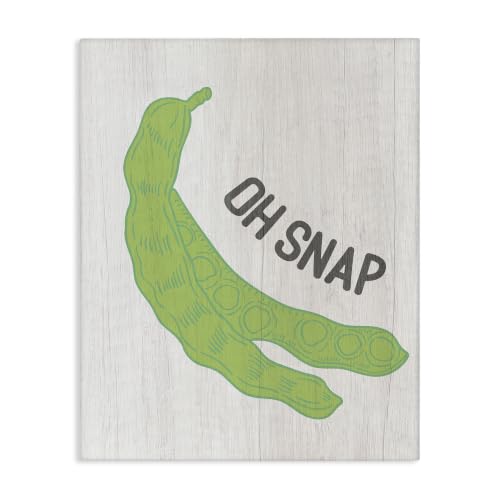 Stupell Industries Quirky Peas Humor Kitchen, 16 x 20 Inch Canvas Wall Art