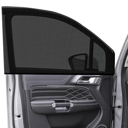 BAUCH Pare Soleil Voiture Bébé 4 écrans anti-moustiques et anti-soleil pour voiture (universels pour vitres avant et arrière, adaptés au protection contre les insectes et le soleil dans la voiture)