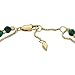 Fossil Women's Stainless Steel Gold-Tone Malachite Bead Bracelet, Color: Gold/Malachite (Model: JF04541710)