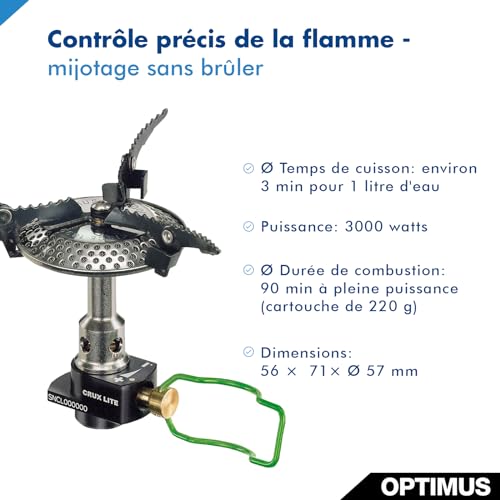 Optimus Crux Lite Réchaud – vue 3