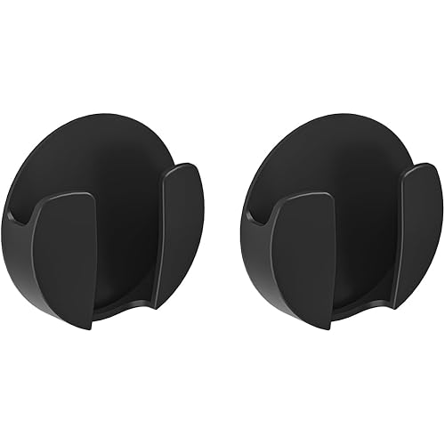 Holicfun Adhesive Mount for Ring Indoor Cam (2nd and 1st Generation), 2-Pack, Black