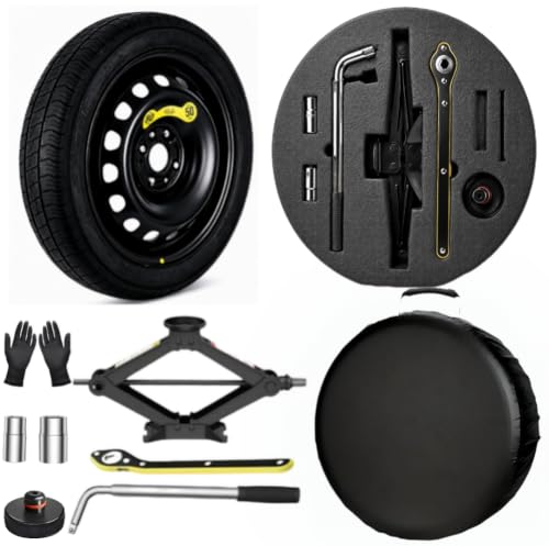 RJ-MODINI - Spare Tire Kit Fits 2017-2026 Tesla Model 3 Including Perfomance Models Includes Tire Changing Kit & Storage Case