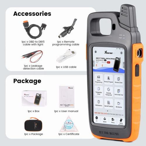 lishitool X-horse VVDI Key Tool Max Pro avec fonction MINI OBD Tool, prise en charge CAN FD/tension et courant de fuite – vue 8