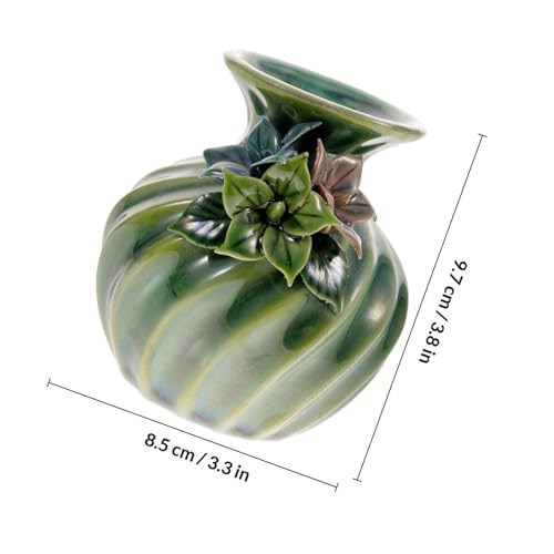 Florero de cerámica compacto jarrones de flores para salones pequeños 3
