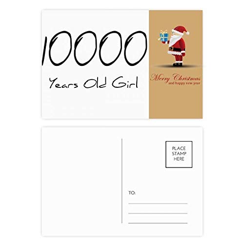 Lot de 20 cartes postales de 10 000 ans Père Noël pour correspondance de fête