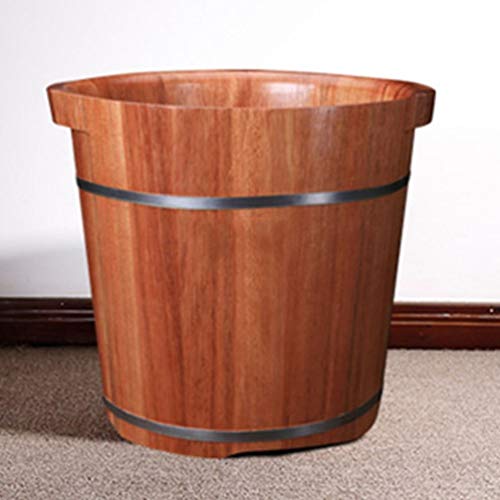 Spa de pies en cubo de madera para baño y relajación miniatura 4