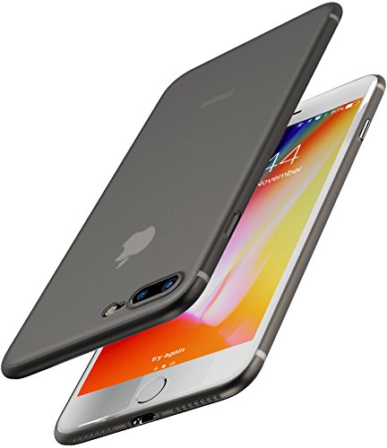 TOZO for iPhone 8/7 Plus Case PP 0.35mm World's est Protect Hard Case Semi Transparent Light Weight for iPhone 8/7 Plus 5.5 inch. Matte Black