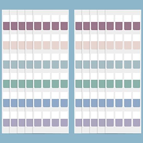 Sticky Index Tabs Colored Adhesive Flag Tabs Writable and Repositionable File Tabs Flags Sticky Reading Tabs Page Markers for Binders, Books, Paper, Notes, Filer Folders, 0.5 x 1 Inch (480 Pieces)