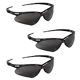 Kleenguard V30 22475 Nemesis Safety Glasses 3020121 (3 Pair) (Black Frame with Smoke Anti-Fog Lens)