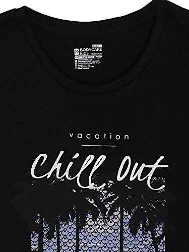 Image of BODYCARE Infant Baby Girls Cotton T-Shirt Round Neck Half Sleeves Ultra Soft Breathable Fabric Regular Fit Casual Tee Summer Wear Top for Kids