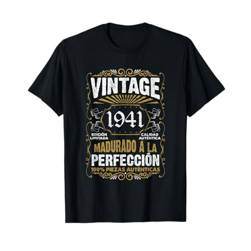 82 Años Cumpleaños Vintage 1941 Hombre Divertido Regalo Camiseta