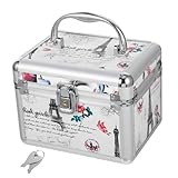 Yardenfun 収納ボックス 大容量 コスメ収納ケース ポータブル コンテナ エッフェル塔柄 持ち運び便利 整理 用途多様