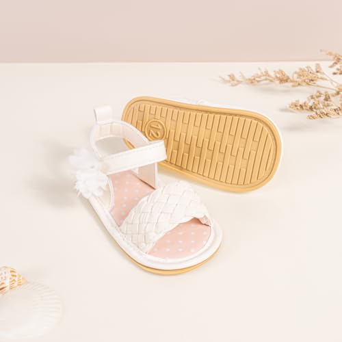 Image of CENCIRILY Infant Baby Girls Boys Sandals Summer Beach Outdoor Bowknot Soft Rubber Sole Toddler Princess Dress Flats Walking Shoes