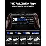 TOPDON JS3000 Car Battery Jump Starter, 3000A, Boost Mode, 9L Gas/7L Diesel - Image 3
