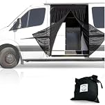 Living in a Bubble Van Bug Screen for Mercedes Sprinter (Standard Roof) and Opel Movano, Ford Transit and Fiat Ducato (All Roofs). Side Door Mosquito Net, Central Magnetic Closure