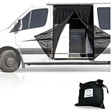 Living in a Bubble Van-Insektennetz für Mercedes Sprinter (Standarddach) und Opel Movano, Ford Transit und FIAT Ducato (alle Dächer). Moskitonetz an der Seitentür, zentraler Magnetverschluss