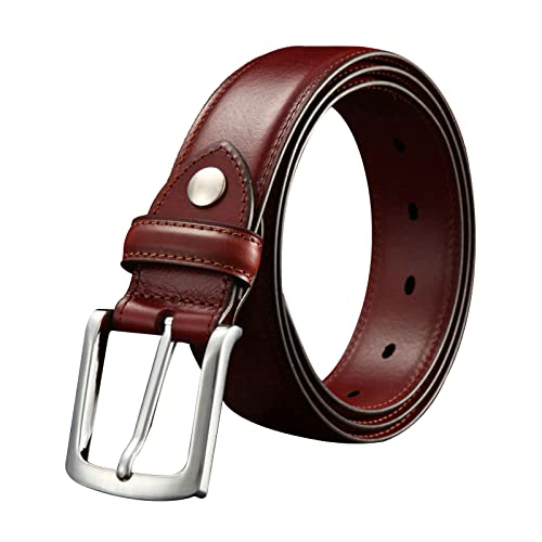 Ceinture en cuir habillée pour homme avec une boucle élégante