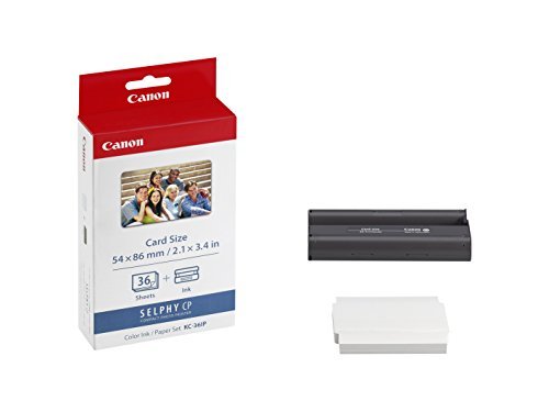 2 X Canon KC-36IP Ink/Paper Set (36 x Credit Card size prints) for the SELPHY CP series