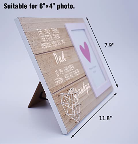 Funny Birthday Christmas New Year Thanksgiving Gifts For Grandpa Grandfather From Grandchild Granddaughter Grandson -The Only Thing Better Than Having You As My Dad -Picture Frame Photo Frame Gifts #TOP2