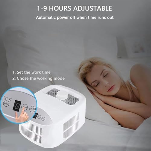 Water Chilly Mat 70W, Mattress Cooling System for Hot Sleepers, Adjustable Cooling Gear (3-6°C), 1-9 Hours Working Time, Single/Double Options, Night Sweat Relief