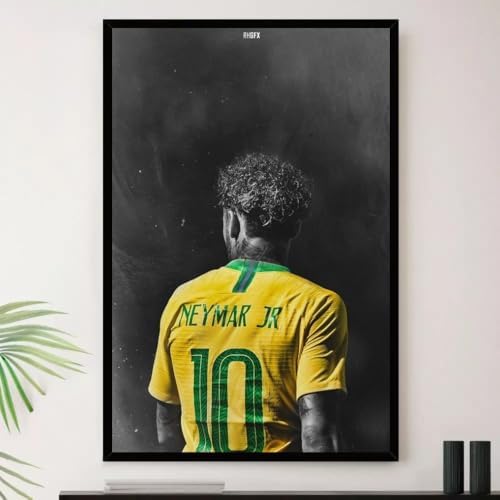 Genérico, Quadro Neymar Seleção Brasileira Decorativo A4 23x33cm