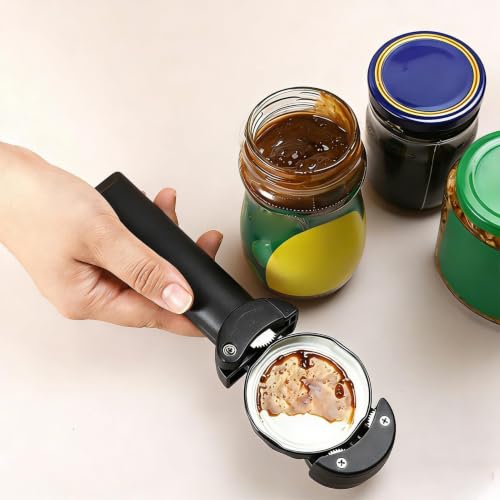 Abridor de tarros retráctil magnético para tapas de frascos en cocina 7